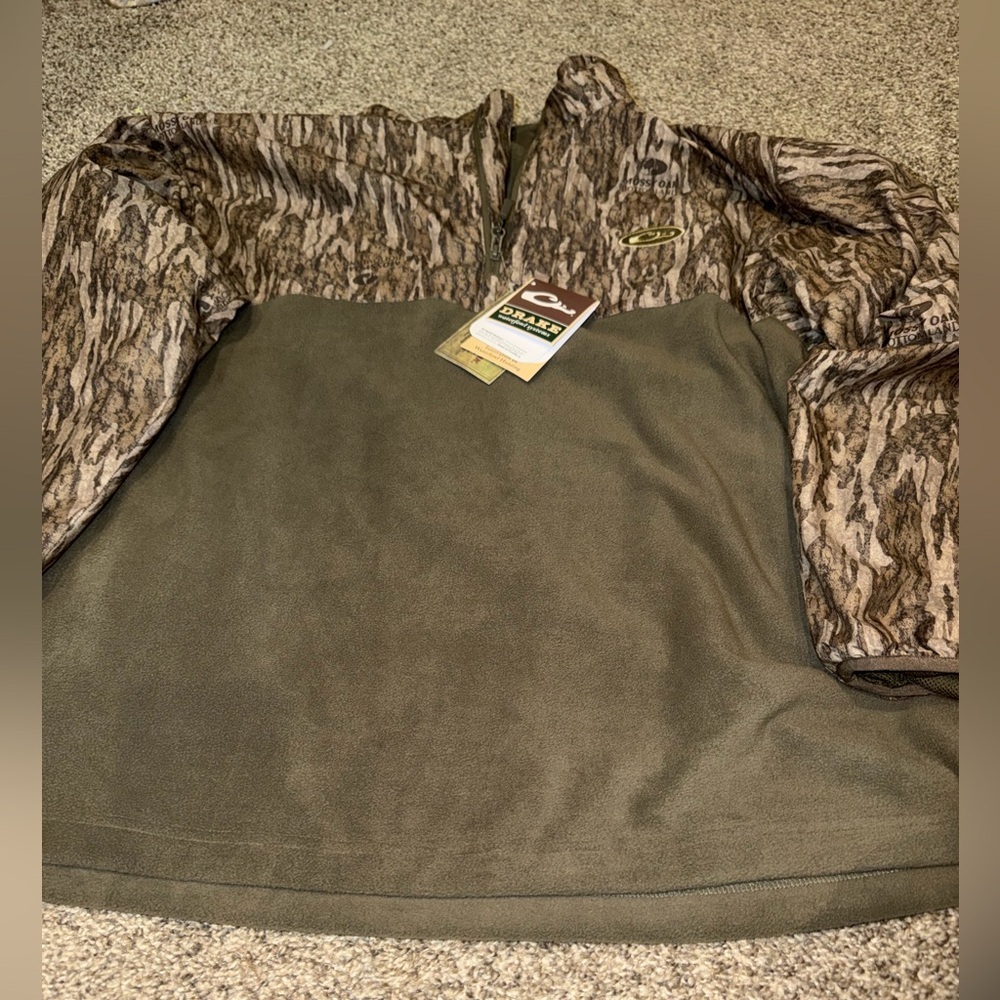NWT Drake Men's MST Half-Zip Eqwader Bottomland Jacket 2X